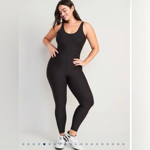 OLD NAVY Go Dry Black 7/8 Bodysuit Size Large